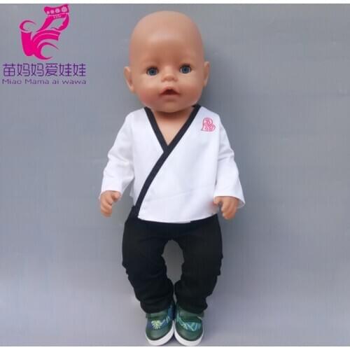 18" Doll Muay Thai Road Clothes Sets for 18 Inch Reborn Baby Doll Clothes Accessories