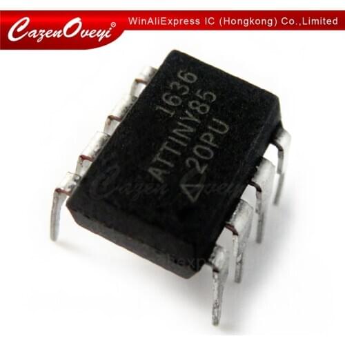 2pcs/lot ATTINY85-20PU DIP-8 ATTINY85 DIP8 85-20PU ATTINY85-20 DIP new and original In Stock