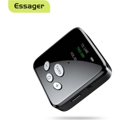 Bluetooth-compatible 5.0 Receiver Transmitter Adapter 3.5Mm Jack For Car Music Audio Aux A2dp Headphone Reciever Handsfree