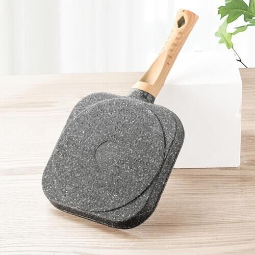 Four-hole Frying Pot Pan Thickened Omelet Pan Non-stick Egg Pancakes Steak Pan Cooking Egg Ham Pans Breakfast Maker Cookware