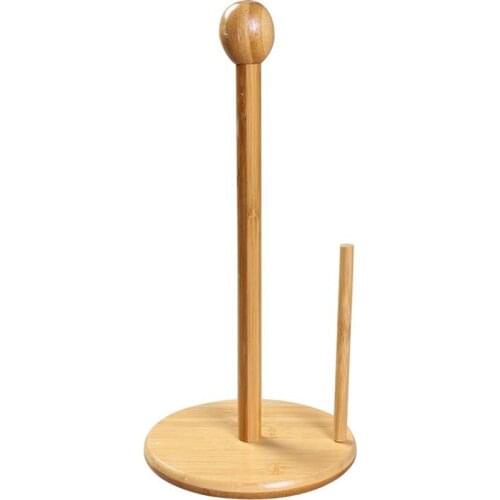 1 pc Tissue Holder Simple Fashion Stand Bamboo Tissue Rack Paper Organizer Roll Paper Holder for Toilet Kitchen Bathroom