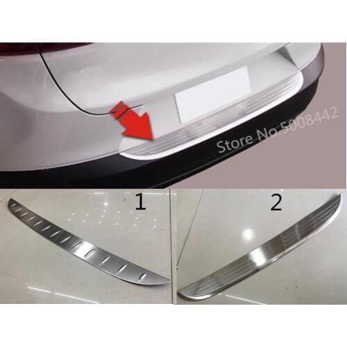 For Mazda CX-3 CX3 2017 2018 2019 2020 Car Sticks Rear Outside Protect Bumper Trunk Trim Cover Stainless Steel Plate Pedal 1pcs
