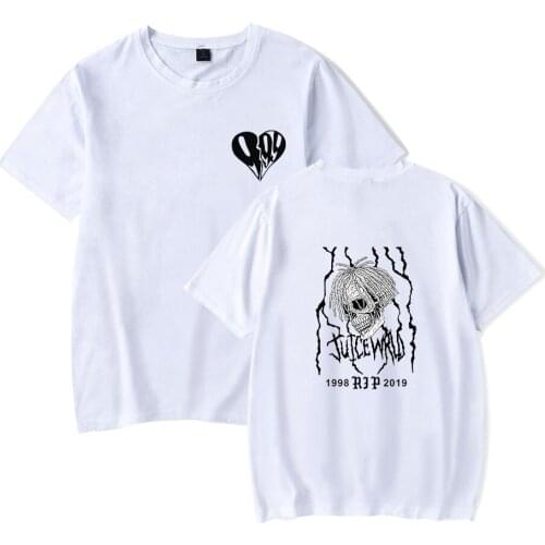 Hot Sale Juice WRLD T shirt Men Women New Fashion Boys Girls Hip Hop Short Sleeve Tees Suitable Casual Summer White t-shirt