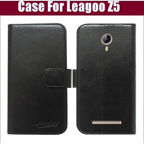 Hot sale! Leagoo Z5 Case,6 Colors High Quality Fashion Flip Leather Protective Case For Leagoo Z5 Cover Phone Bag
