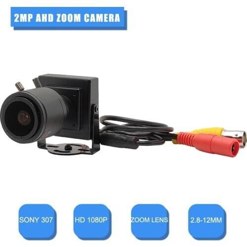 HD Mini Camera AHD 1080P Zoom CCTV Camera 2.0MP SONY 307 Manual Zoom Lens 2.8-12mm Small Camera For Indoor Home Security Camera