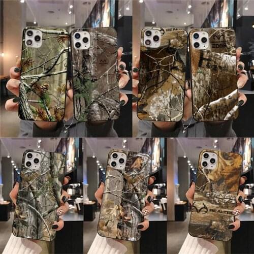 Realtree Real Tree Camo Phone Case For iphone 12 11 Pro Max Mini XS Max 8 7 6 6S Plus X 5S SE 2020 XR cover