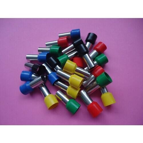 100pcs E25-16 tubular wire connector electrical terminals cable crimps wire ferrules For 16.0mm2, terminal electricos VE25-16