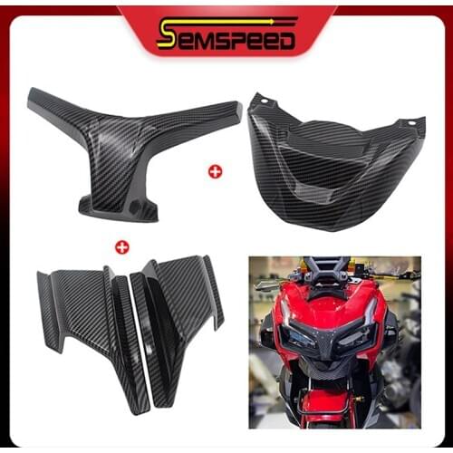 Fairing Kit For Honda ADV 150 2019 2020 Carbon Motorcycle Side Wing Cover Olecranon Headlight Lower Beak Duckbill Extension Cowl