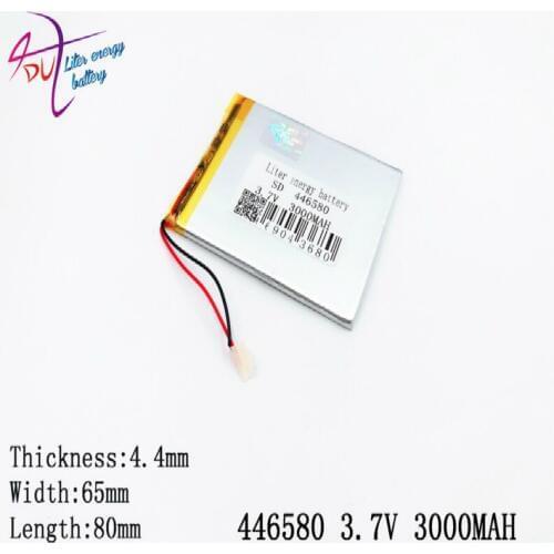 Liter energy battery 446580 3.7V 3000MAH Lithium polymer Battery with Protection Board For Tablet PCs PDA Digital Products