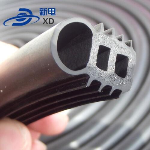 Mechanical equipment anti-collision and smoke resistance rubber strip
