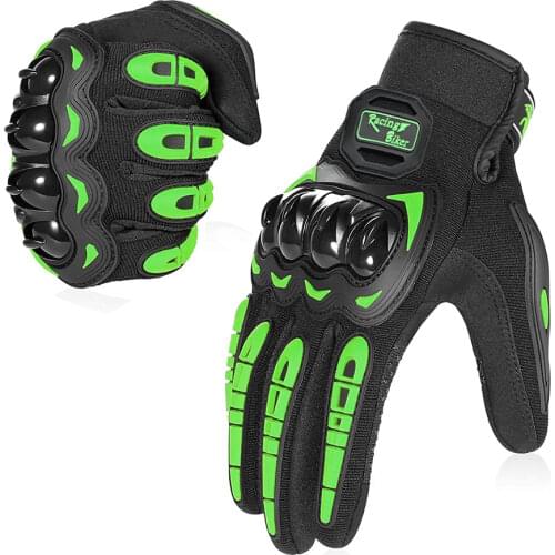 Cycling Anti-slip Soft Palm Full Finger Gloves Climbing Mountain Knuckle Protection Motocross Dirt Bike Bicycle Touch screen Glo