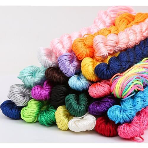 24meters/lot Chinese Knot Macrame Nylon String Wire Cord Thread Bracelet Cord for DIY Necklace Bracelet Jewelry Making