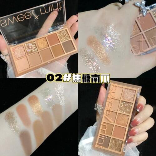 1PC Eyeshadow Palette Super Glitter Pearly Matte Earth Color Eyeshadow Waterproof And Long-lasting Makeup Eyeshadow