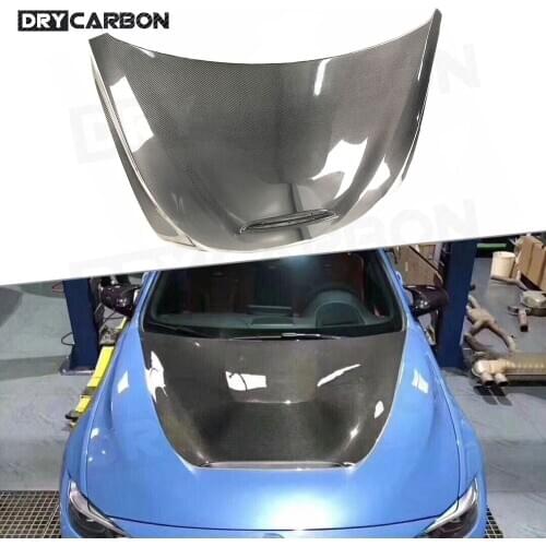 Carbon Fiber Front Engine Hood Vent Cover for BMW F30 F32 F80 M3 F82 F83 M4 Car Body Kit Car Styling