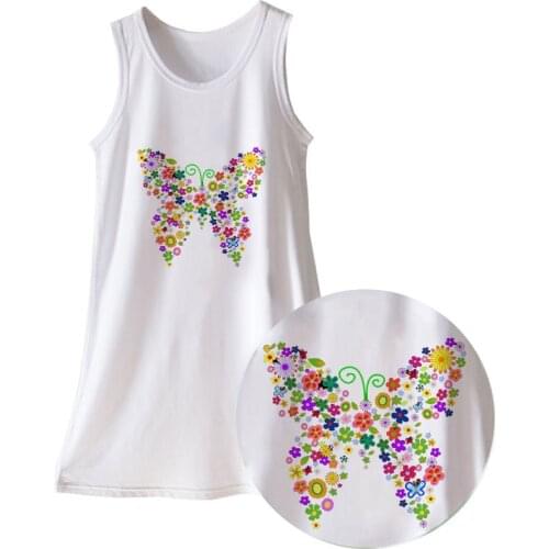 Girls Butterfly Print Dress Summer Baby Kids Girl Sleeveless Princess Dresses Toddler Fashion Clothes Children Casual Clothing