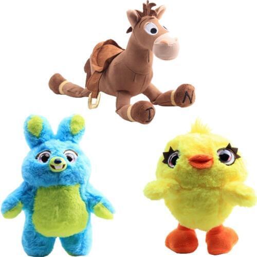 Movie Toy Story Plush Toys Cartoon Rabbit Bunny Duck Ducky And Bullseye Soft Stuffed Animal Dolls Gift for Kids Children