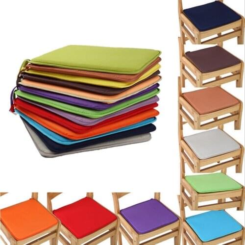 Cushion Office Chair Garden Indoor Dining Seat Pad Tie On Square Foam Patio UK