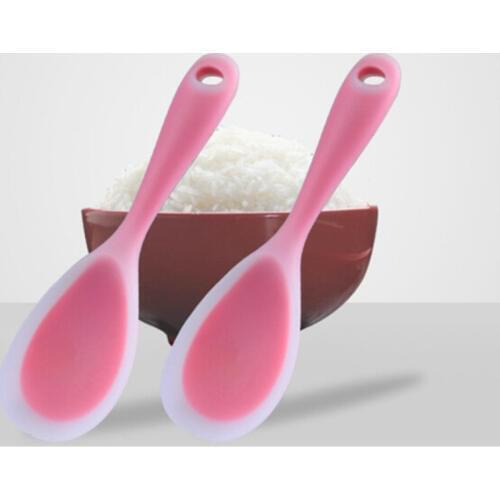 Silicone Rice Spoon Heat Resistant Sushi Scoop Paddle Meal Spoon 1 PC Baking & Pastry Spatulas Double Silicone Spatula Spoon