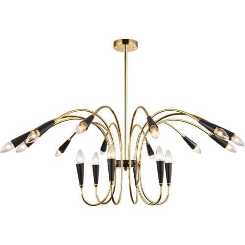 Modern iron candle Chandelier lighting American coutry style hanging light Fixtures Vintage white black Home decoration 100-240V