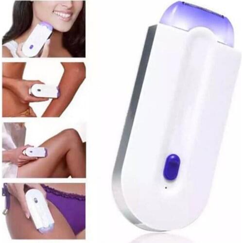 Hair Remover Beauty Cordless Face Arms Body Shaving Epilator Painless Kit 2 in 1 Epilator with 4 Extra Attachments Blue Light
