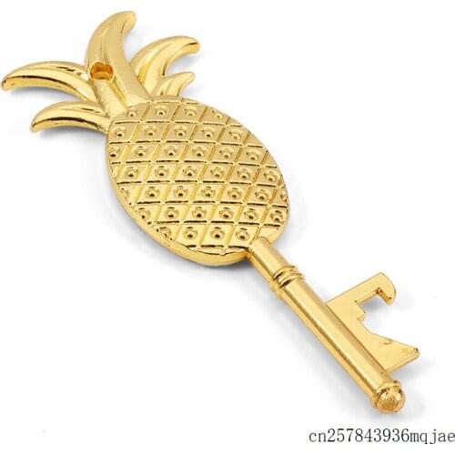 100pcs Pineapple Bottle Opener with Paper Label Party Decoration Wedding Souvenir for Festival Party Supplies