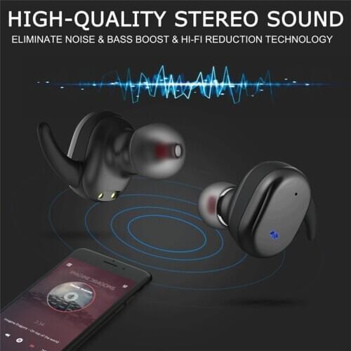 2020 New TWS4 Fingerprint Touch Bluetooth 5.0 Earphones HD Stereo Wireless Earphone Noise Cancelling Gaming TXTB1