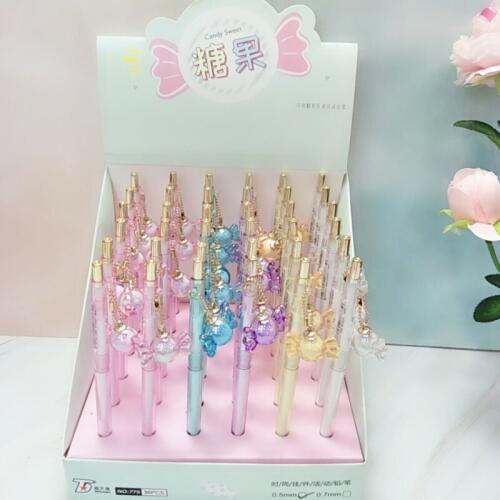 36pcs/1lot Kawaii Candy Pendant press Mechanical Pencils School Office Supply Student Stationery Kids Gift Automatic Pencil