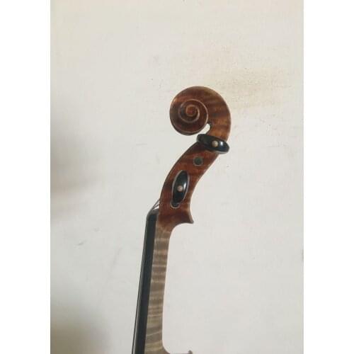 4/4 violin Stradi model solid flamed maple back old spruce top 210311