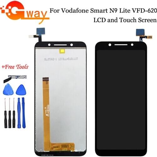 5.34" For Vodafone Smart N9 Lite VFD-620 VFD 620 VFD620 LCD Display Touch Screen Digitizer Assembly Phone Spare Part+Free Tools