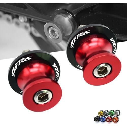 Motorcycle Accessories CNC Aluminum Alloy For yamaha YZF R6 YZF-R6 YZF R6 Swingarm Sliders Spools Stand Bobbins 6mm 8mm 10mm