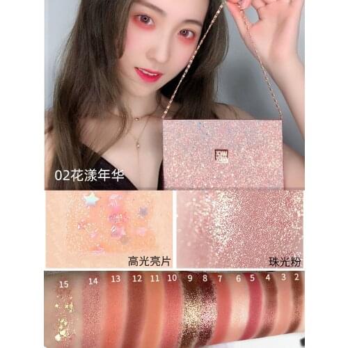 Diamond Eyeshadow Eyeliner Brand Super Glitter Pearlescent Matte Sequins Waterproof Oversized Non-Smudge Wet Cream