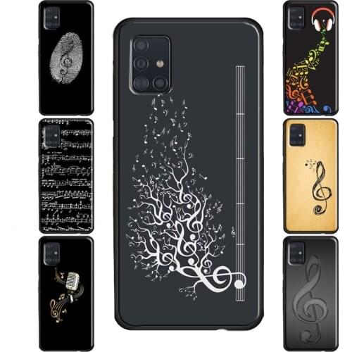 Music Notes Case For Samsung Galaxy Note 10 Plus Note 20 Ultra Note 9 S8 S9 S10 Plus S20 FE S21 Ultra