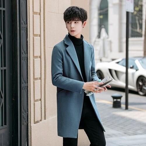 DYB&ZACQ Mens Long Coats