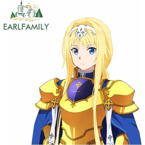 EARLFAMILY 13cm x 11.3cm for Sword Art Online Lycoris Alice Fine SUV Car Stickers DIY Custom Printing Car Styling 3D Decal