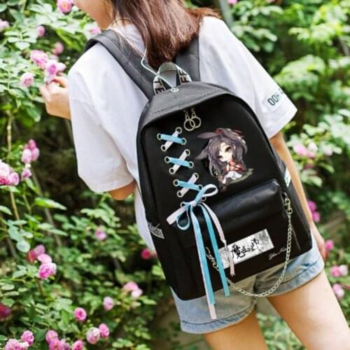Grandmaster of Demonic Cultivation Mo Dao Zu Shi Lan Wangji Wei Wuxian School Shoulder Bags Cosplay Backpack Gift