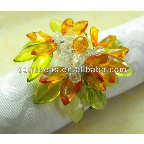 Crystal napkin rings acrylic napkin holder