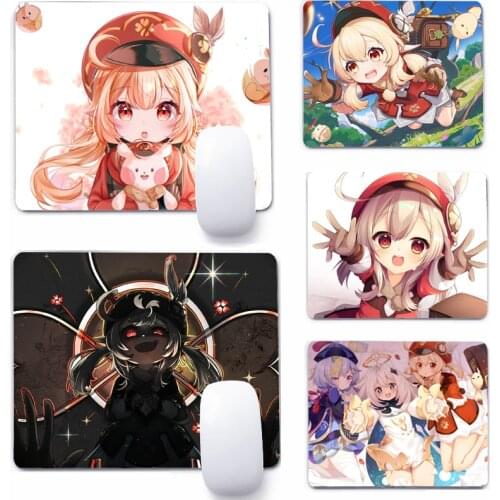 Klee Genshin Impact Game Mouse Pad Non-Slip Rubber Base Waterproof Office Mouse Pad Deskpad Desk Mats
