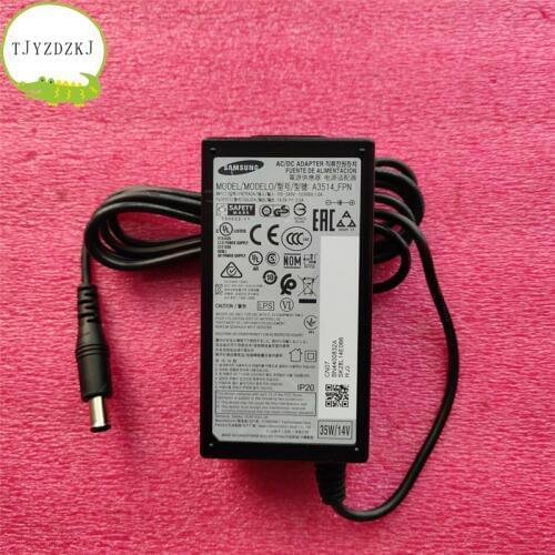 Good test working original for Samsung AC / DC power adapter line Cable A3514_FPN A3514_DPN DSM ESM 14V 2.5A 35W/14A BN44-00592A