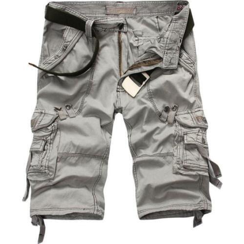 Summer 2021 Outdoor Sport Hiking Mountain Climbing Straight Multi-Pocket Cargo soldier trekking Camo Baggy Shorts Men Plus Size