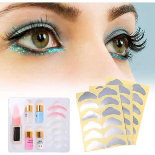 Pro Eyelash Lash Eyelashes Wave Curling Perming Curler Rod Glue Perm Kit Set Q0KD