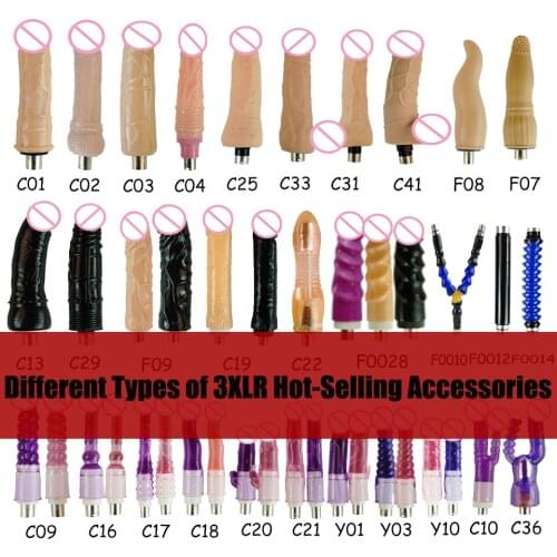 FREDORCH 3XLR Machine Attachements For Women Different Love Machine Product Including Anal/Double/BIG Dildo and Extension Tube