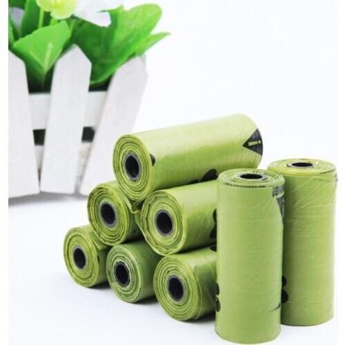 Degradable Dog Poop Bags Environmentally Guaranteed Leak-Proof Thick And Strong Poop Bags For Pet Cat Dog Cleaning Trash Bags