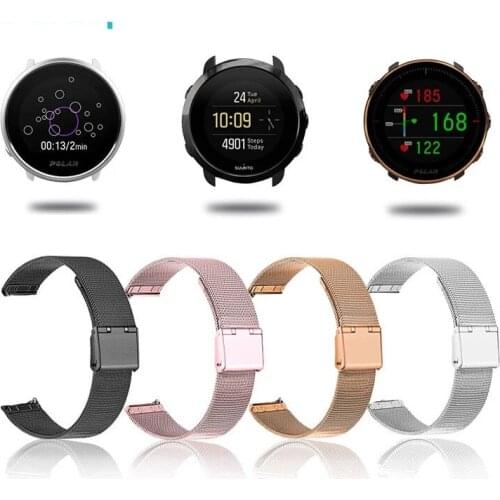Stainless Steel Band Straps For Polar ignite 2 Smart Watch Band Metal Wrist Strap For Polar Vantage M/M2/Unite/Grit X Bracelet