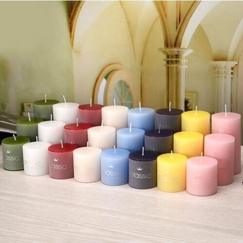 Romantic Natural Floral Fragrance Smokeless Scented Candles Wedding Home Decor Wedding Wax Candles