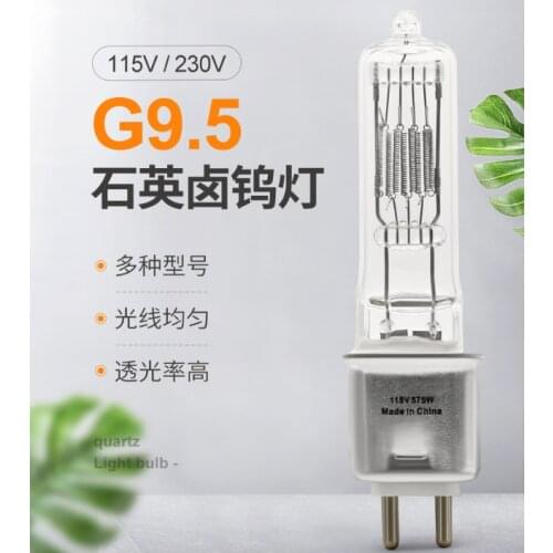 Stage Ballroom Bulb 115V750W Film and Television Lighting Quartz Halogen Lamp Studio Room Halogen Tungsten Bulb