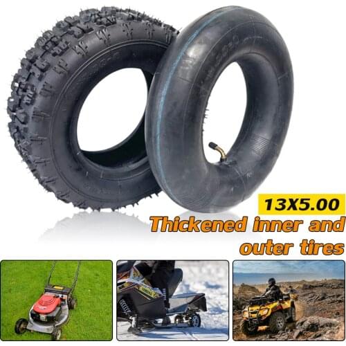 13x5.00-6 Tube Inner/Outer Tires Tyre For Karting Electric Scooter Agricultural Snow Sweeper Parts Thick And Pressure Resistant