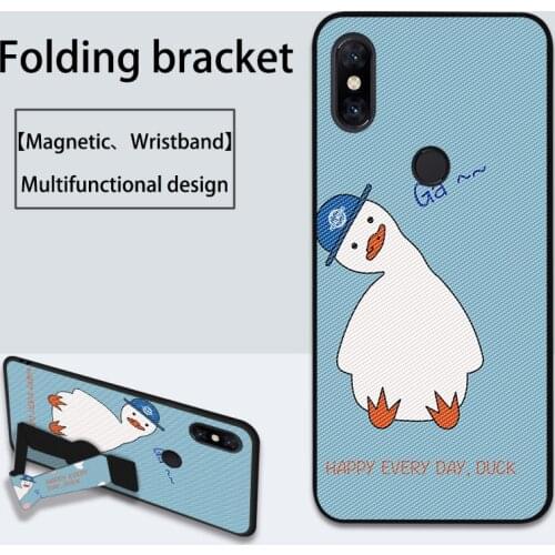 Cartoon Duck Silicone Case For XiaoMi Mi Mix 2 2S 3 Mix2 Animal Luxury TPU Wristband Cover For Xiaomi Mi Max 2 3 Pro
