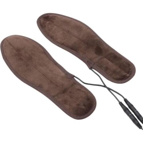 Unisex USB Heated Shoe Insoles Feet Warm Sock Pad Mat Electrically Heating Insoles Washable Warm Thermal Insoles Camping Hiking