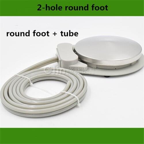 Good Quality 2016 New Dental 2 holes foot control switch with tube pedal Dental Valve dental materials dental chair unit