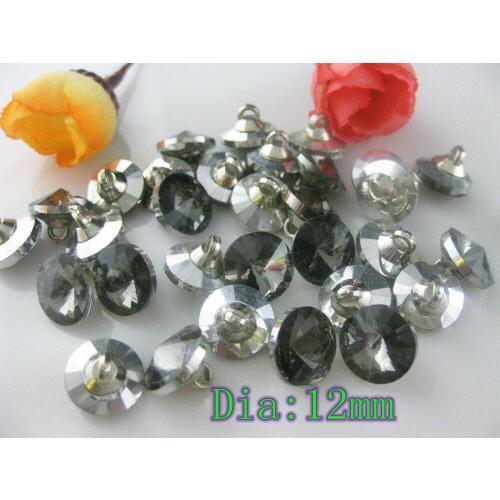 30pcs/lot Rhinestones buttons 12 mm Bauhinia soft package crystal buckle sofa decorative buckle glass crystal button